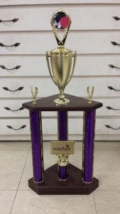 Wayfair Bangor Ping Pong tournament trophy