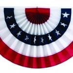 red white and blue bunting flag