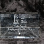 Glass Unique designs for Corporate and Employee Recognition
