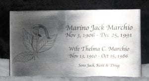 custom memorial plaque