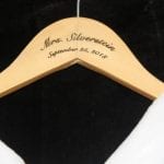 custom engraved wedding clothes hanger