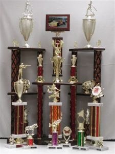 Various Trophies of all sizes and shapes