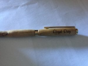 custom laser engraving in pen